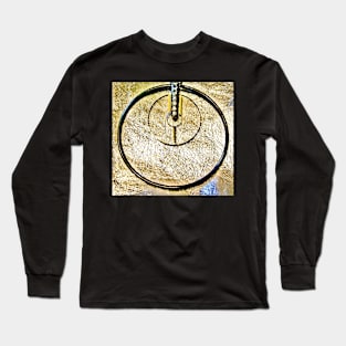 GOLD ART DECO GEOMETRIC PENDANT DESIGN, 70S Long Sleeve T-Shirt